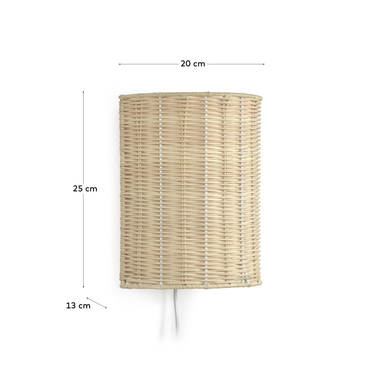 Kimjit Wandleuchte aus Rattan mit natürlichem Finish - ZEN ZONE Furniture