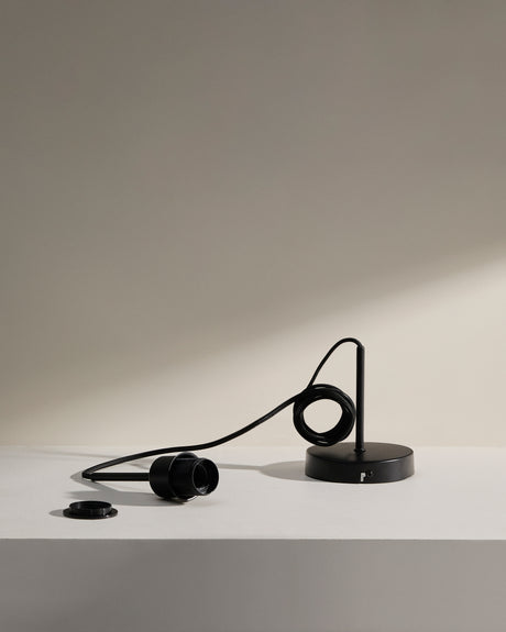 Deckenlampenfassung für Lampe Fulvia aus Metall schwarz 150 cm - ZEN ZONE Furniture