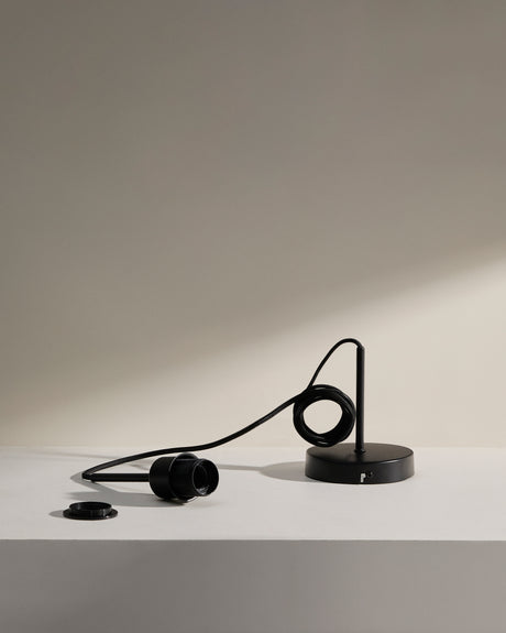 Deckenlampenfassung für Lampe Fulvia aus Metall schwarz 150 cm - ZEN ZONE Furniture
