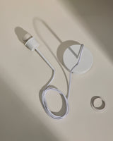 Deckenlampenfassung für Lampe Fulvia aus Metall weiß 150 cm - ZEN ZONE Furniture