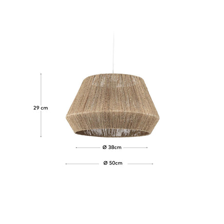 Lampenschirm für die Lampe Crismilda 100% Jute mit natürlichem Finish Ø 50 cm - ZEN ZONE Furniture