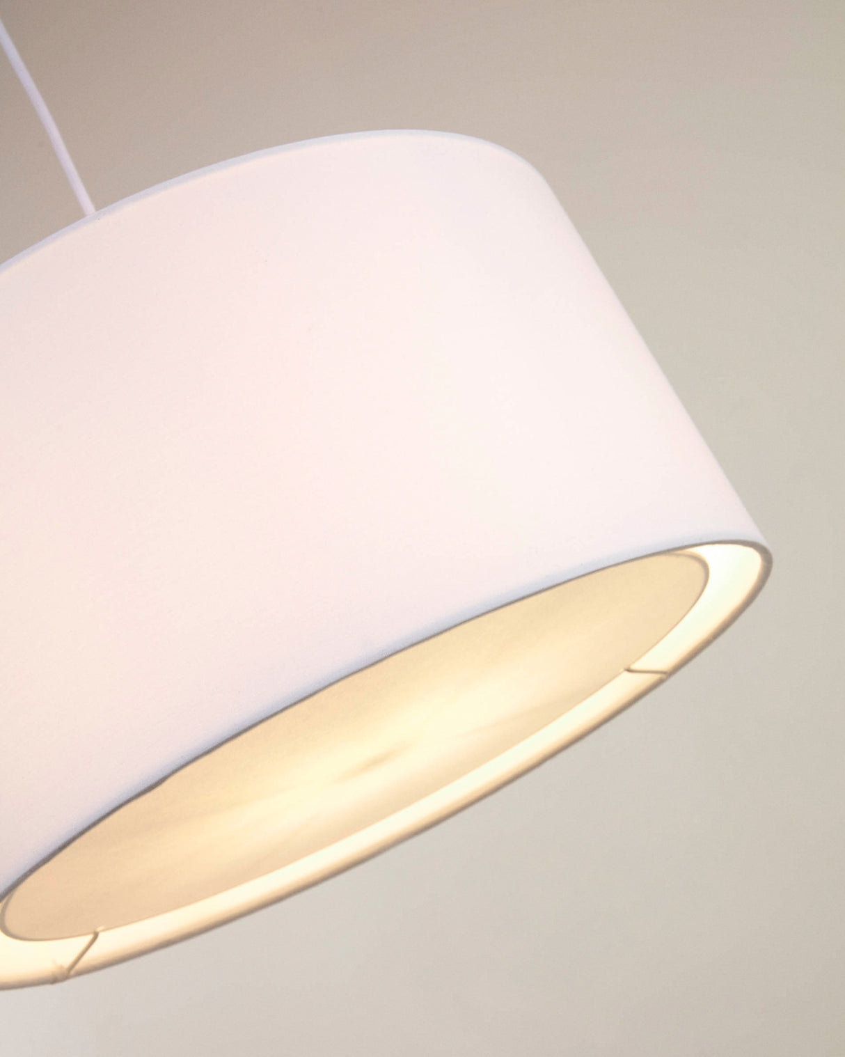 Santana Lampenschirm weiß mit weißem Diffusor Ø 40 cm - ZEN ZONE Furniture