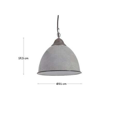 Neus Deckenlampe aus Metall mit grauem Finish - ZEN ZONE Furniture