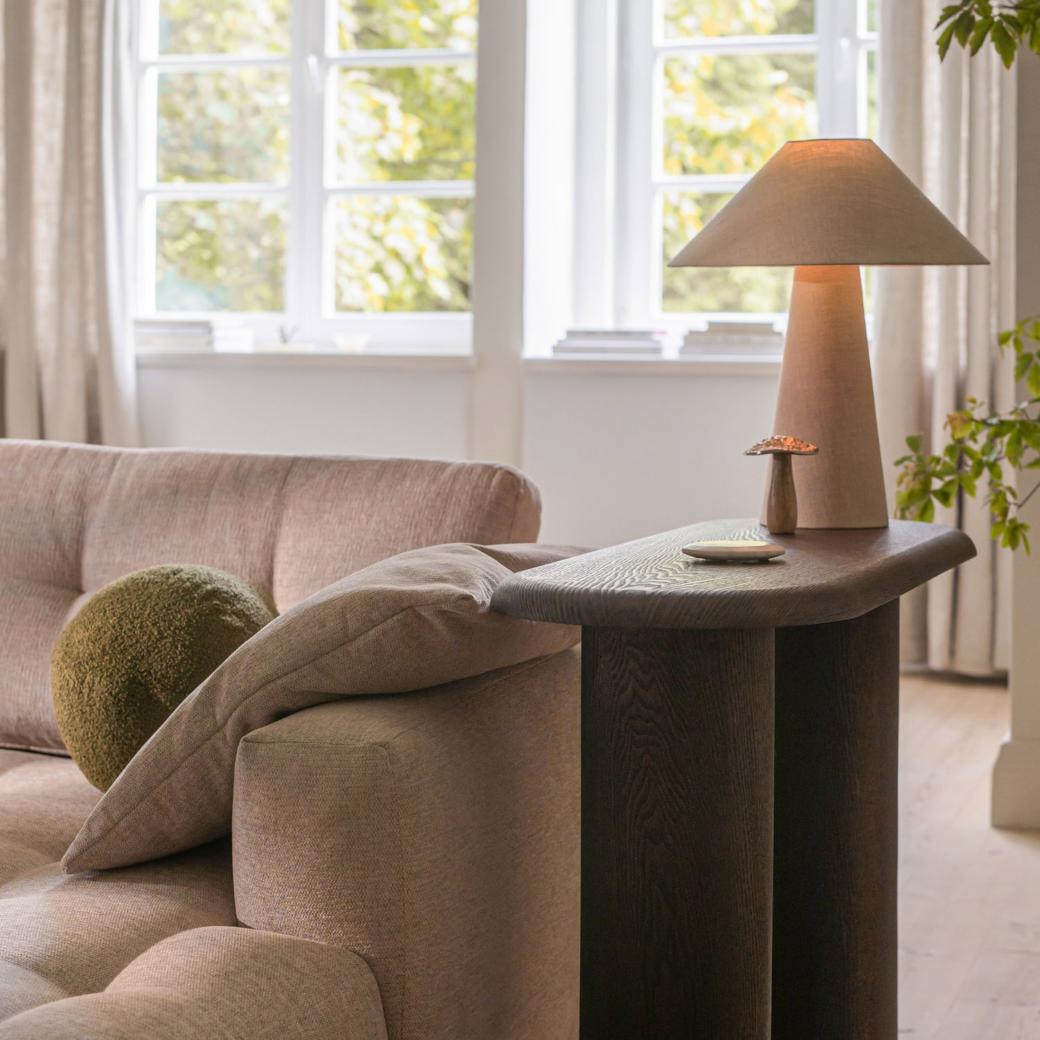 Bemy Ecksofa Links aus Samt oder Strukturstoff, 295x174 cm - ZEN ZONE Furniture