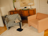 Abby Sessel aus Samt, Strukturstoff oder Boucle, 90x80 cm