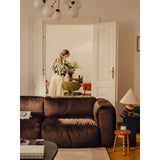 Martina Modulares Sofa Sitzelement, Rechte Seite, Sitztiefe 76 cm, aus Samt, Cord, Boucle oder Strukturstoff, 120x106 cm - ZEN ZONE Furniture