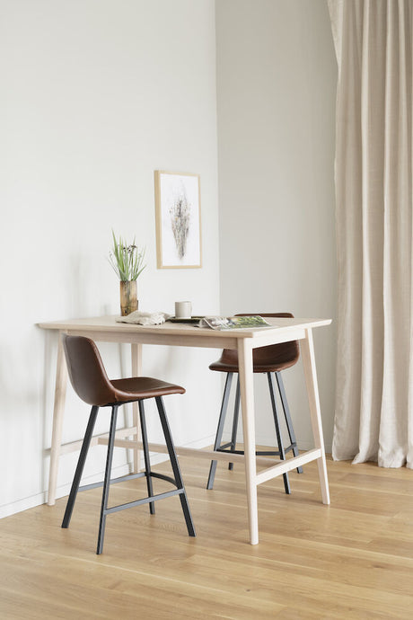 AUBURN Barhocker Braun/Schwarz 45x50x89cm - ZEN ZONE Furniture