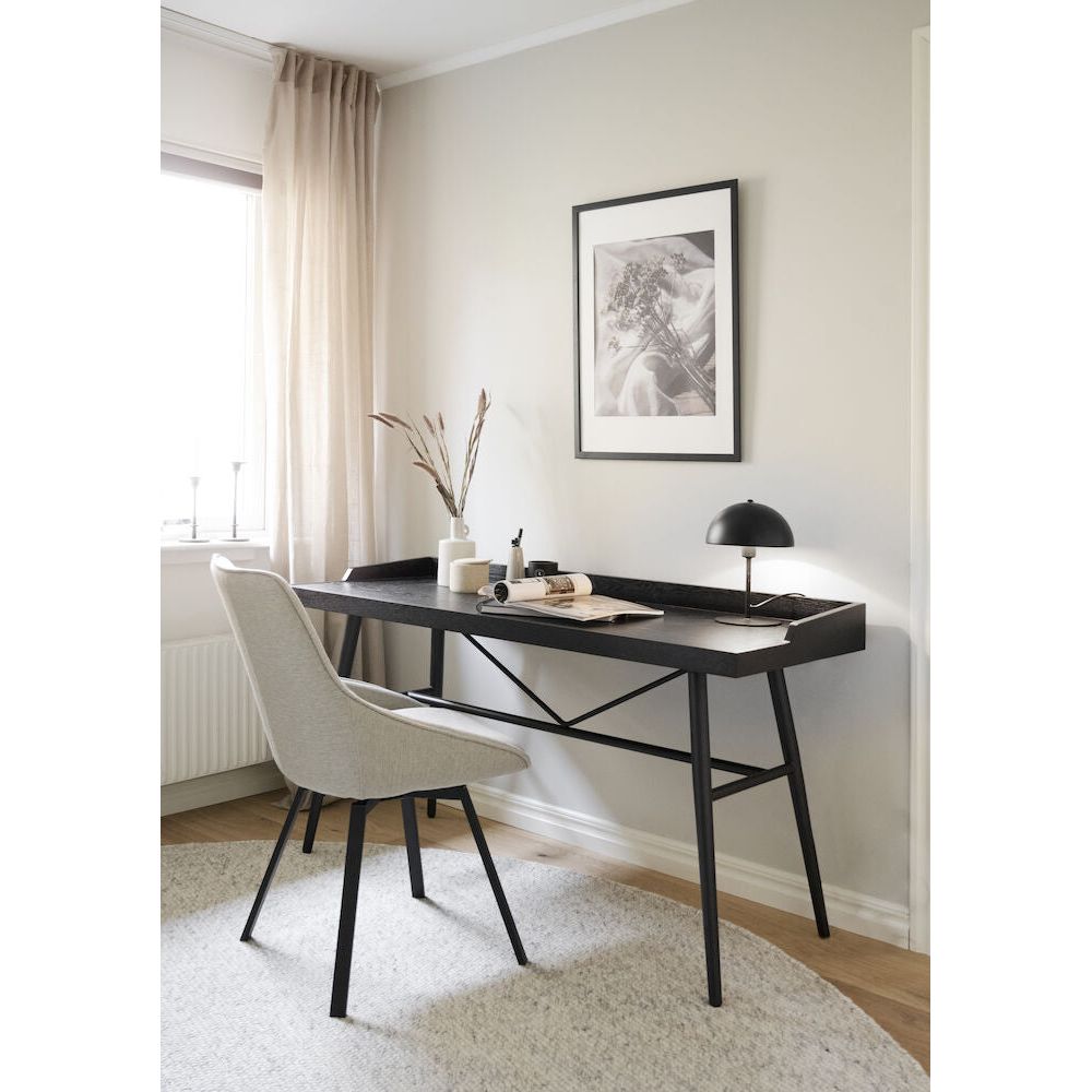 ALISON Esszimmerstuhl Beige/schwarz 51x60x87cm - ZEN ZONE