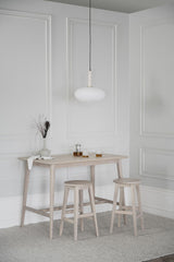 AUSTIN Hocker Weiß pigmentiert 35x35x65cm - ZEN ZONE Furniture