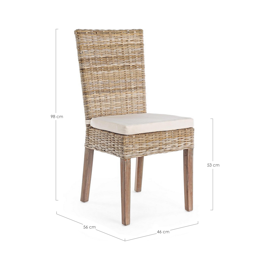 Outdoor Stuhl mit Kissen Tavira - ZEN ZONE