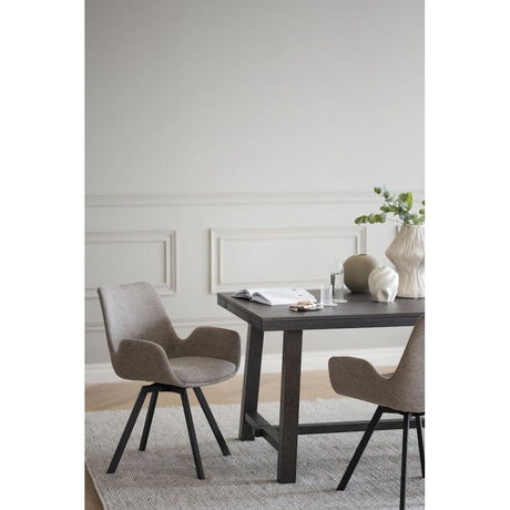 NORWELL Esszimmerstuhl Beige/schwarz 60x58x83cm - ZEN ZONE
