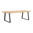 BROOKLYN Esstisch Eiche/Schwarz 220x95x75cm - ZEN ZONE