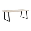 BROOKLYN Esstisch Weiß pigmentiert/Schwarz 220x95x75cm - ZEN ZONE