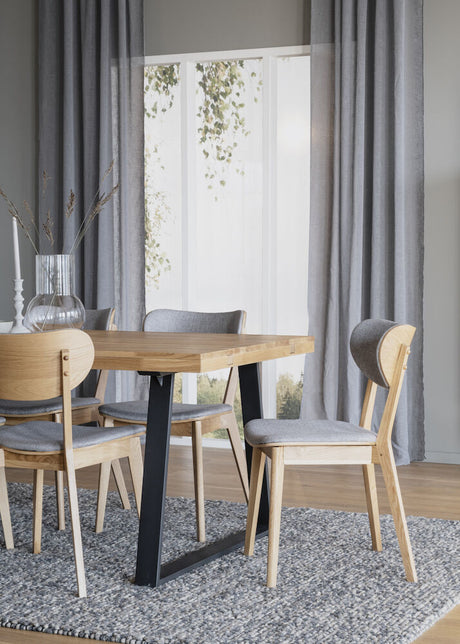 BROOKLYN Esstisch Eiche/Schwarz 170x95x75cm - ZEN ZONE
