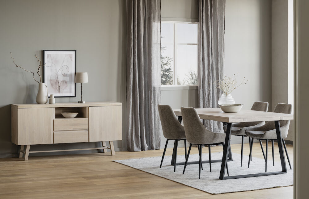 BROOKLYN Sideboard Weiß pigmentiert 160x45x80cm - ZEN ZONE Furniture