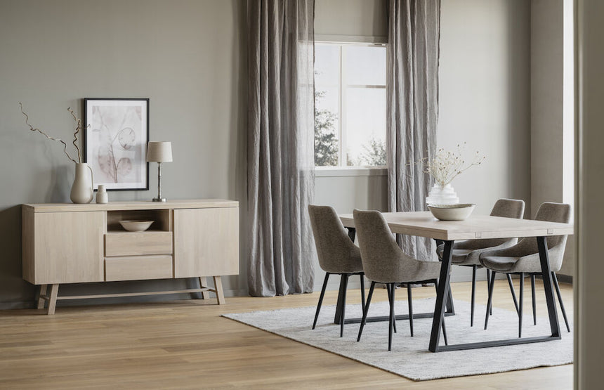 BROOKLYN Sideboard Weiß pigmentiert 160x45x80cm - ZEN ZONE Furniture