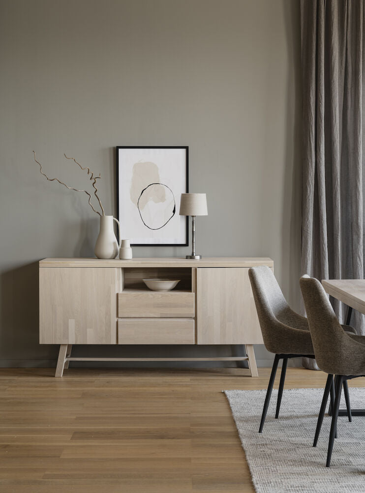 BROOKLYN Sideboard Weiß pigmentiert 160x45x80cm - ZEN ZONE Furniture