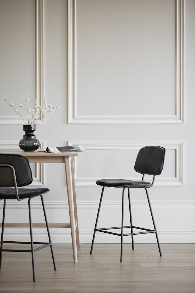 BRYAN Barhocker Schwarz 47x53x94cm - ZEN ZONE Furniture
