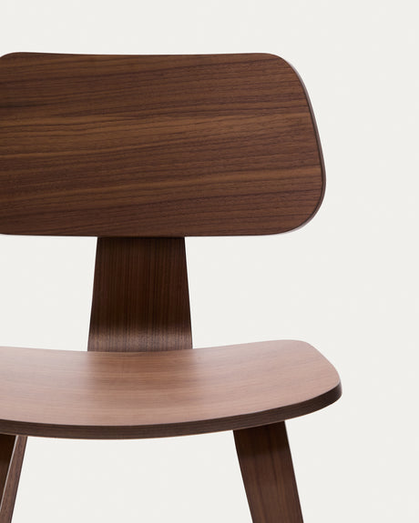 Stuhl Gena aus Nussbaumfurnier und Kautschukholz - ZEN ZONE Furniture