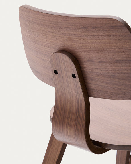 Stuhl Gena aus Nussbaumfurnier und Kautschukholz - ZEN ZONE Furniture