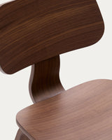 Stuhl Gena aus Nussbaumfurnier und Kautschukholz - ZEN ZONE Furniture
