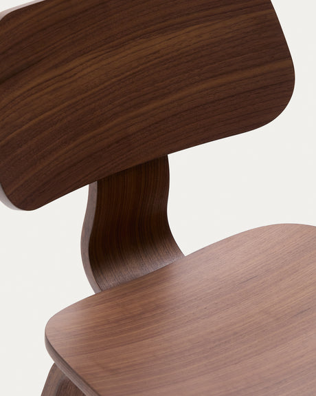 Stuhl Gena aus Nussbaumfurnier und Kautschukholz - ZEN ZONE Furniture