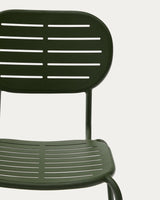 Stapelbarer Outdoor-Stuhl Brai aus verzinktem Stahl in Grün - ZEN ZONE Furniture