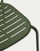 Stapelbarer Outdoor-Stuhl Brai aus verzinktem Stahl in Grün - ZEN ZONE Furniture