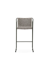 Hocker Maurina aus grün verzinktem Stahl mit écrufarbenem und grauem Seil 74,5 cm - ZEN ZONE Furniture