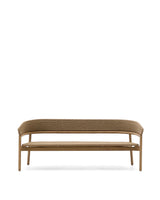3-Sitzer-Sofa Arinella aus massivem Akazienholz mit Finish in natürlichem Farbton und beigem Seil FSC 100% 167 cm - ZEN ZONE Furniture
