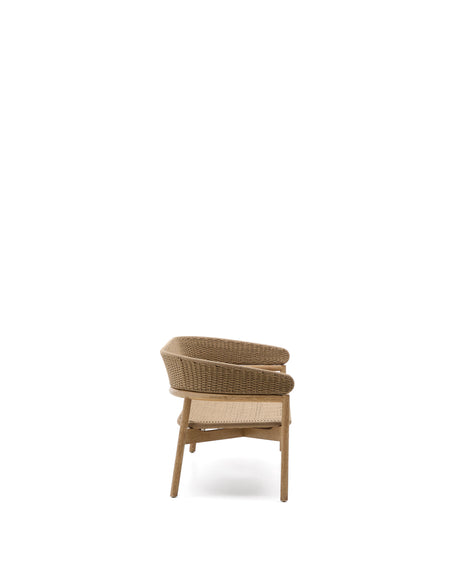 3-Sitzer-Sofa Arinella aus massivem Akazienholz mit Finish in natürlichem Farbton und beigem Seil FSC 100% 167 cm - ZEN ZONE Furniture
