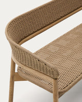3-Sitzer-Sofa Arinella aus massivem Akazienholz mit Finish in natürlichem Farbton und beigem Seil FSC 100% 167 cm - ZEN ZONE Furniture