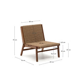 Sofa Itani aus massivem Teakholz und synthetischem Rattan FSC 100% - ZEN ZONE Furniture