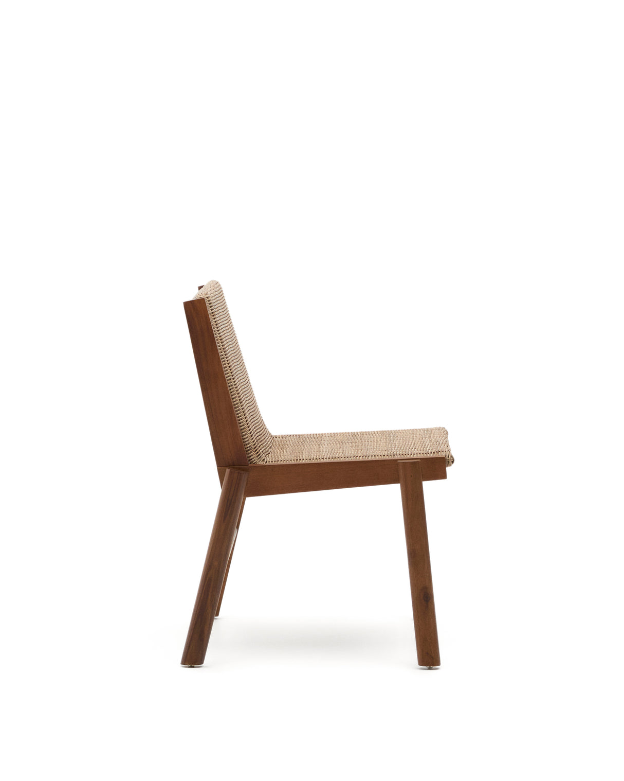 Stuhl Itani aus massivem Teakholz und synthetischem Rattan FSC 100%