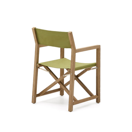 Outdoor-Klappstuhl Vilara in Grün aus massivem Akazienholz FSC 100% - ZEN ZONE Furniture