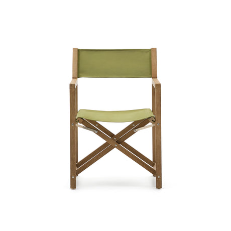 Outdoor-Klappstuhl Vilara in Grün aus massivem Akazienholz FSC 100% - ZEN ZONE Furniture