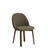 Stuhl Meila flammhemmend mit Chenille und Beinen aus massivem Eschenholz - ZEN ZONE Furniture