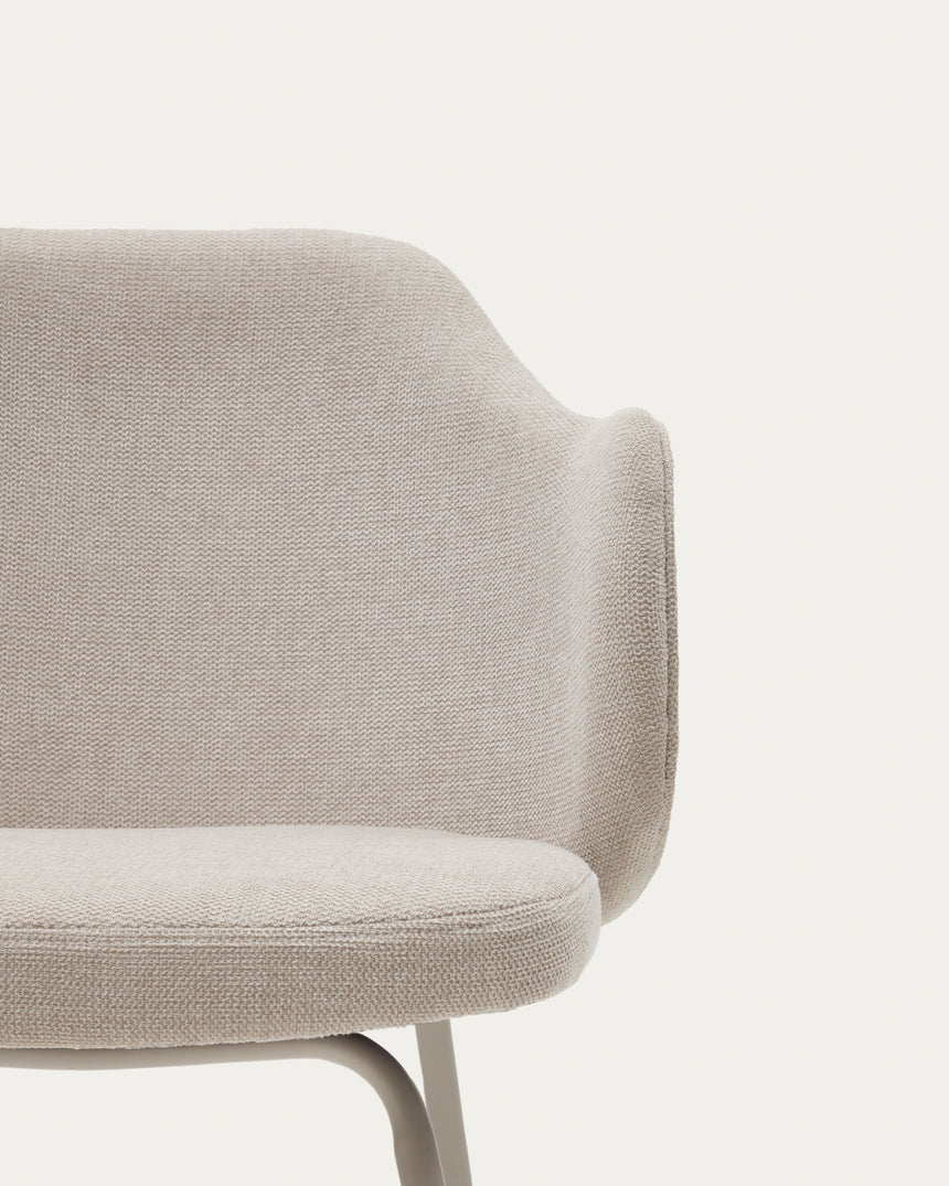 Yunia Stuhl Beige-Finish - ZEN ZONE Furniture