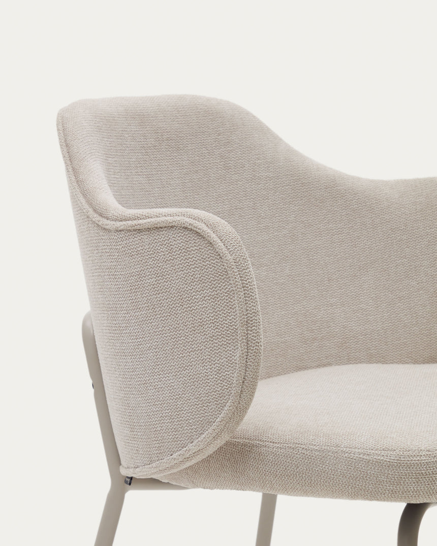 Yunia Stuhl Beige-Finish - ZEN ZONE Furniture