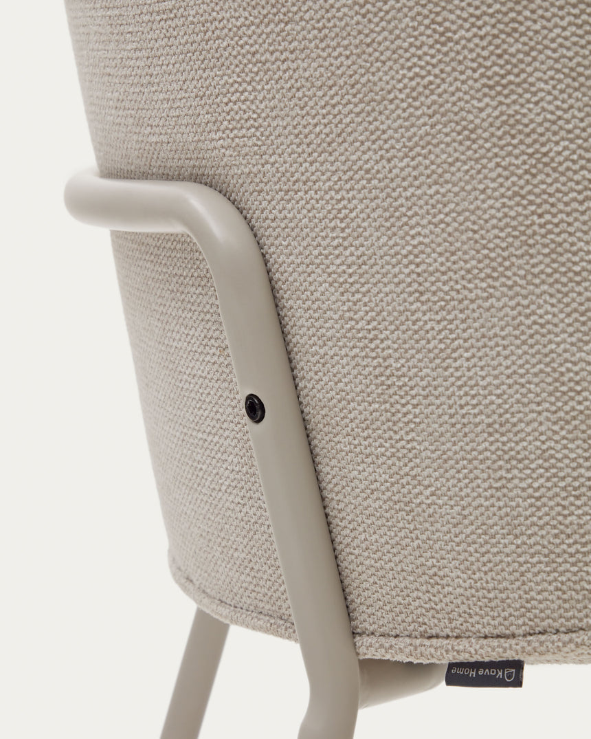 Yunia Stuhl Beige-Finish - ZEN ZONE Furniture