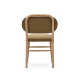 Helda Stuhl aus grüner Chenille und massivem Eichenholz FSC Mix Credit - ZEN ZONE Furniture