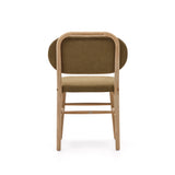Helda Stuhl aus grüner Chenille und massivem Eichenholz FSC Mix Credit - ZEN ZONE Furniture
