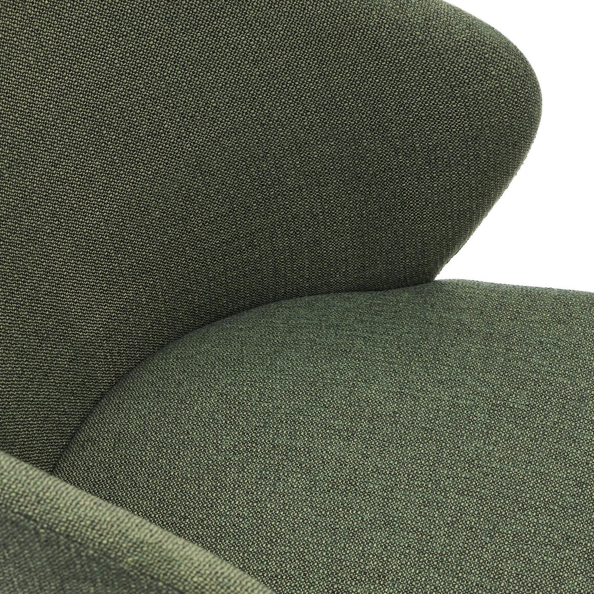 Darice Stuhl aus grüner Chenille und massivem Buchenholz 100% FSC mit naturfarbenem Finish - ZEN ZONE