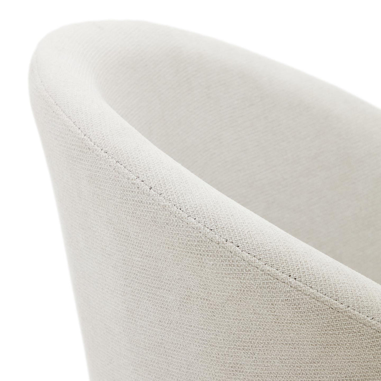 Marvin Drehstuhl mit beiger Chenille Beinen aus massiver Buche mit natürlichem Finish - ZEN ZONE