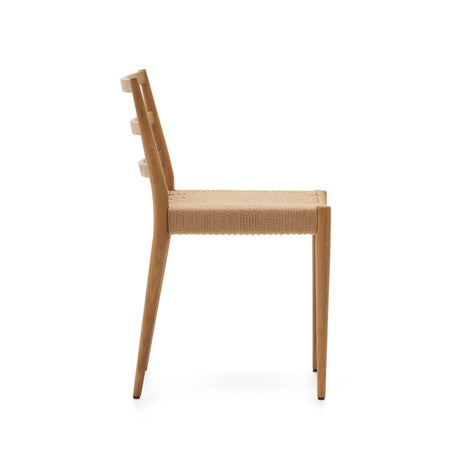 Analy Stuhl aus massiver Eiche mit natürlichem Finish und Sitz aus Seil FSC 100% - ZEN ZONE Furniture