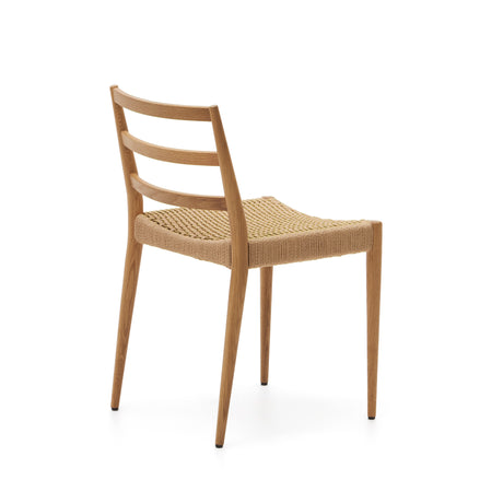 Analy Stuhl aus massiver Eiche mit natürlichem Finish und Sitz aus Seil FSC 100% - ZEN ZONE Furniture