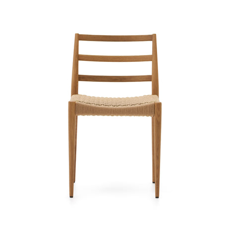 Analy Stuhl aus massiver Eiche mit natürlichem Finish und Sitz aus Seil FSC 100% - ZEN ZONE Furniture