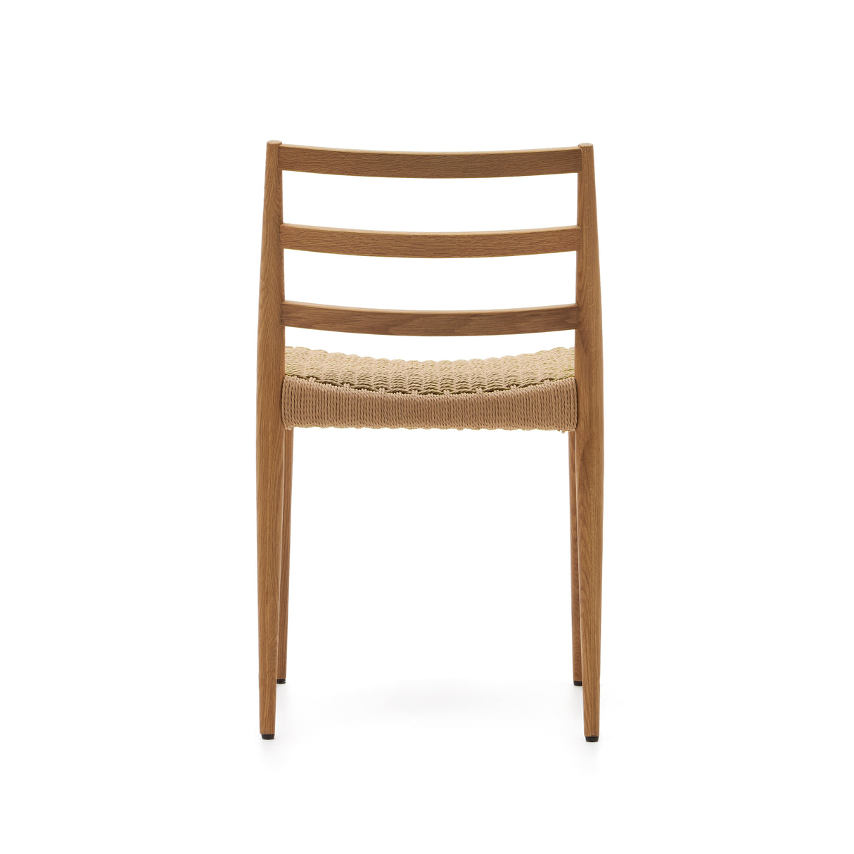 Analy Stuhl aus massiver Eiche mit natürlichem Finish und Sitz aus Seil FSC 100% - ZEN ZONE Furniture
