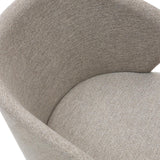 Darice Stuhl aus brauner Chenille und massivem Buchenholz 100% FSC mit Nussbaum-Finish - ZEN ZONE