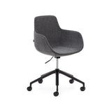 Tissiana Schreibtischstuhl Dunkelgrau und Aluminium mit mattschwarzer Oberfläche - ZEN ZONE Furniture